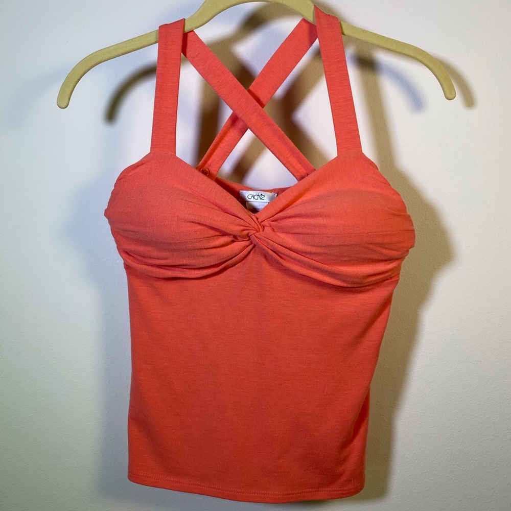 Coral Crop Top